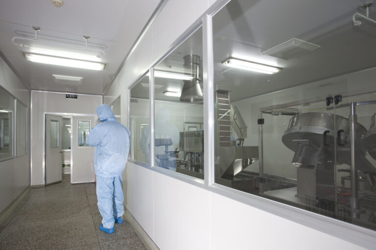 Chinese hospital laboratory working